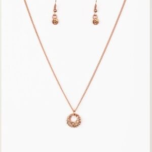 Paparazzi Copper Circle Necklace Set One Small Step For GLAM Fashion Jewelry